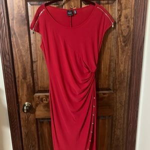 Beautiful red dress.